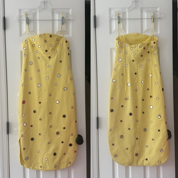 ALEXIS Malia Cotton Midi Dress Yellow NEW with tags - Picture 3 of 9